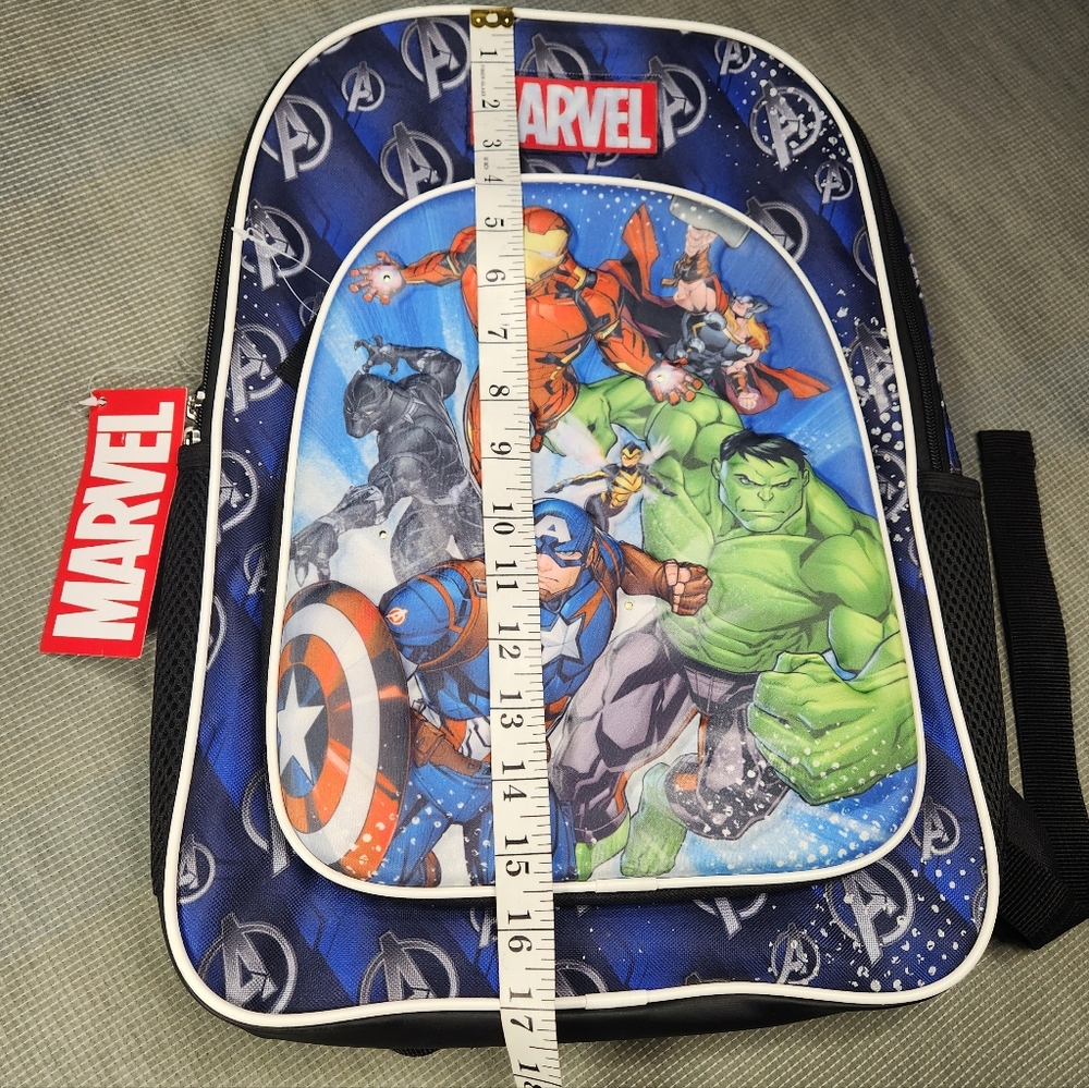 Avengers Kids Backpack - Blue/Green - Picture 4 of 12
